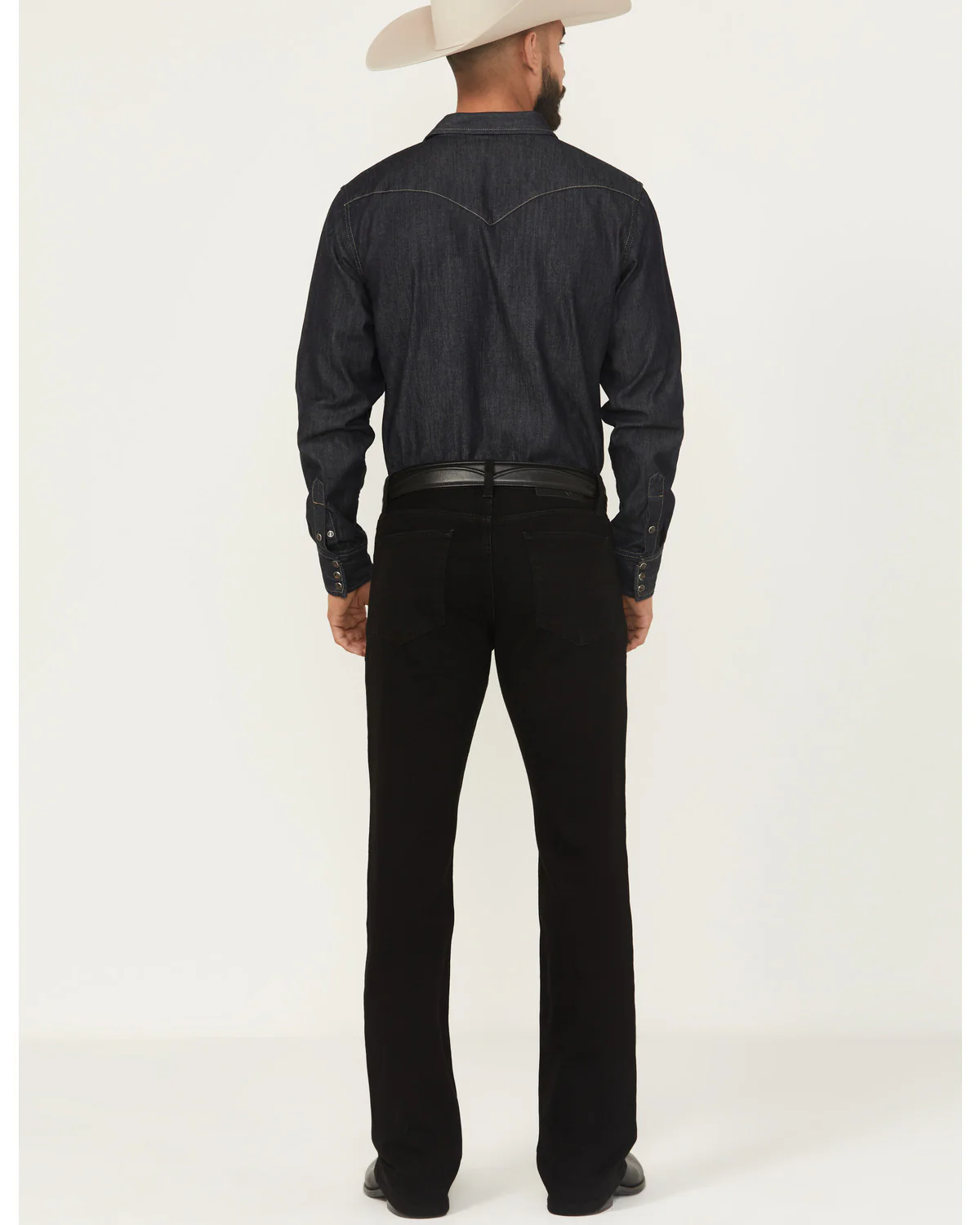 Cody James Black 1978™ Men's Lawson Wash Dexter Slim Bootcut Stretch Denim Jeans - Image 3