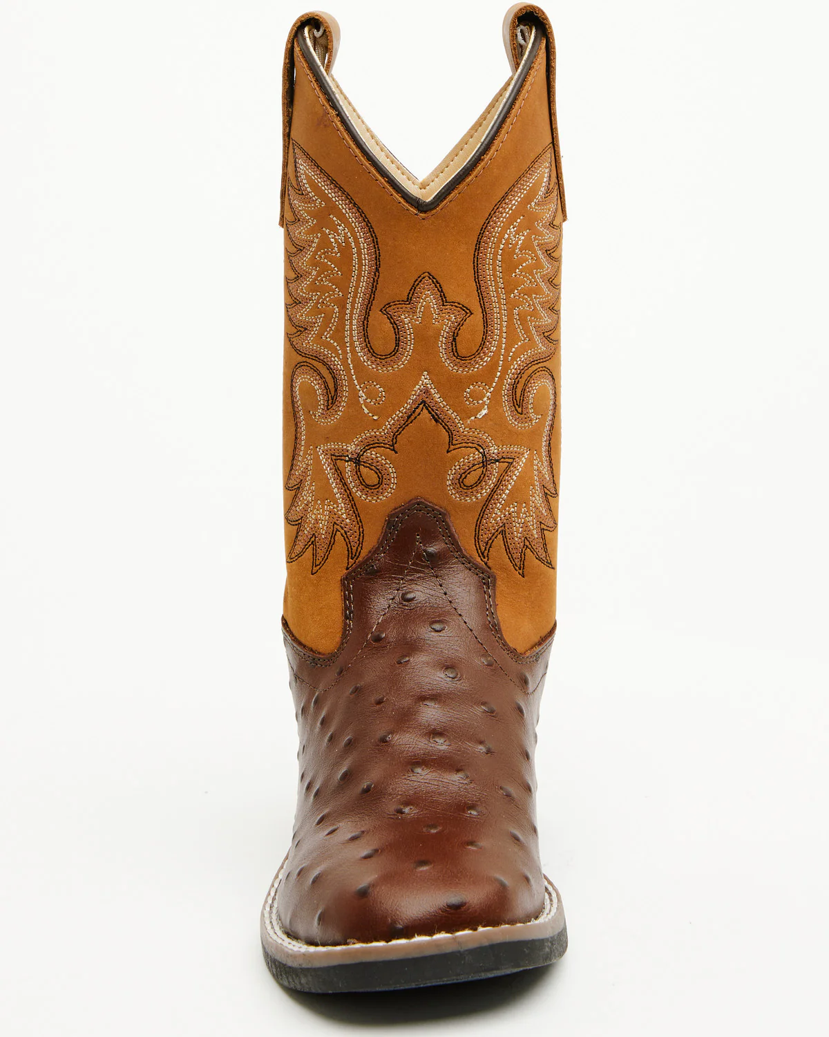 Cody James Boys' Dean Ostrich Print Western Boots - Broad Square Toe - Image 4