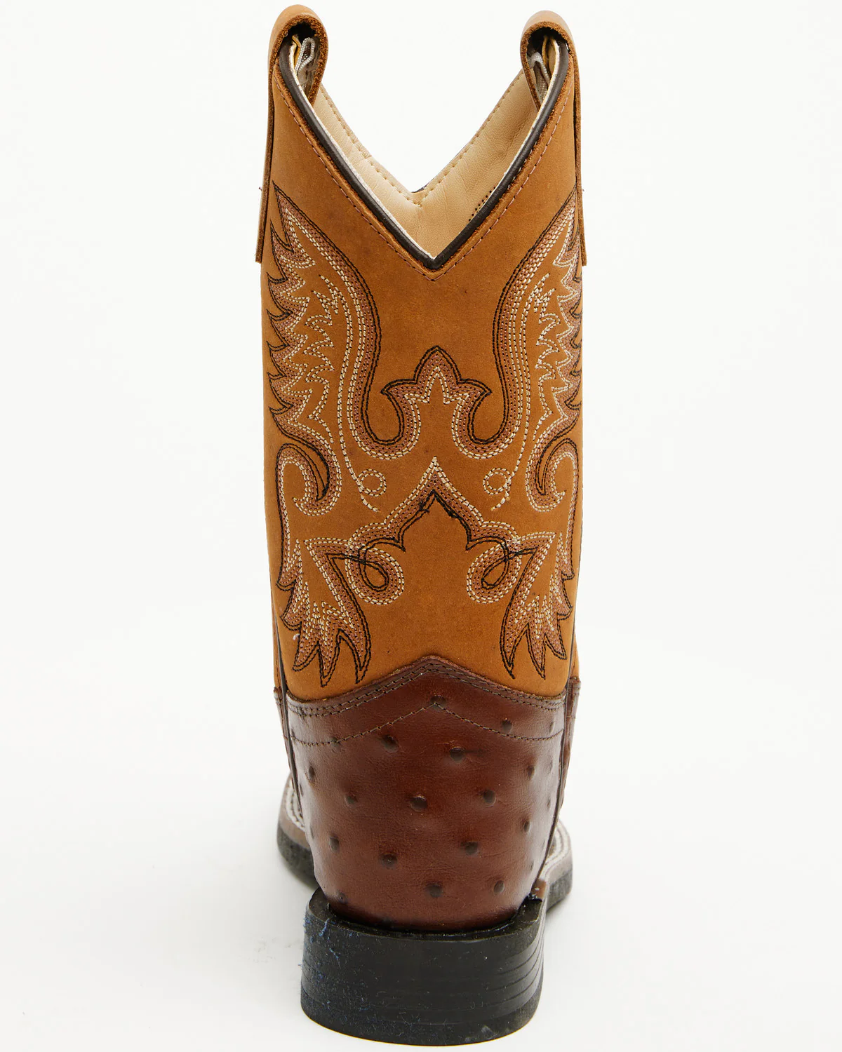 Cody James Boys' Dean Ostrich Print Western Boots - Broad Square Toe - Image 5
