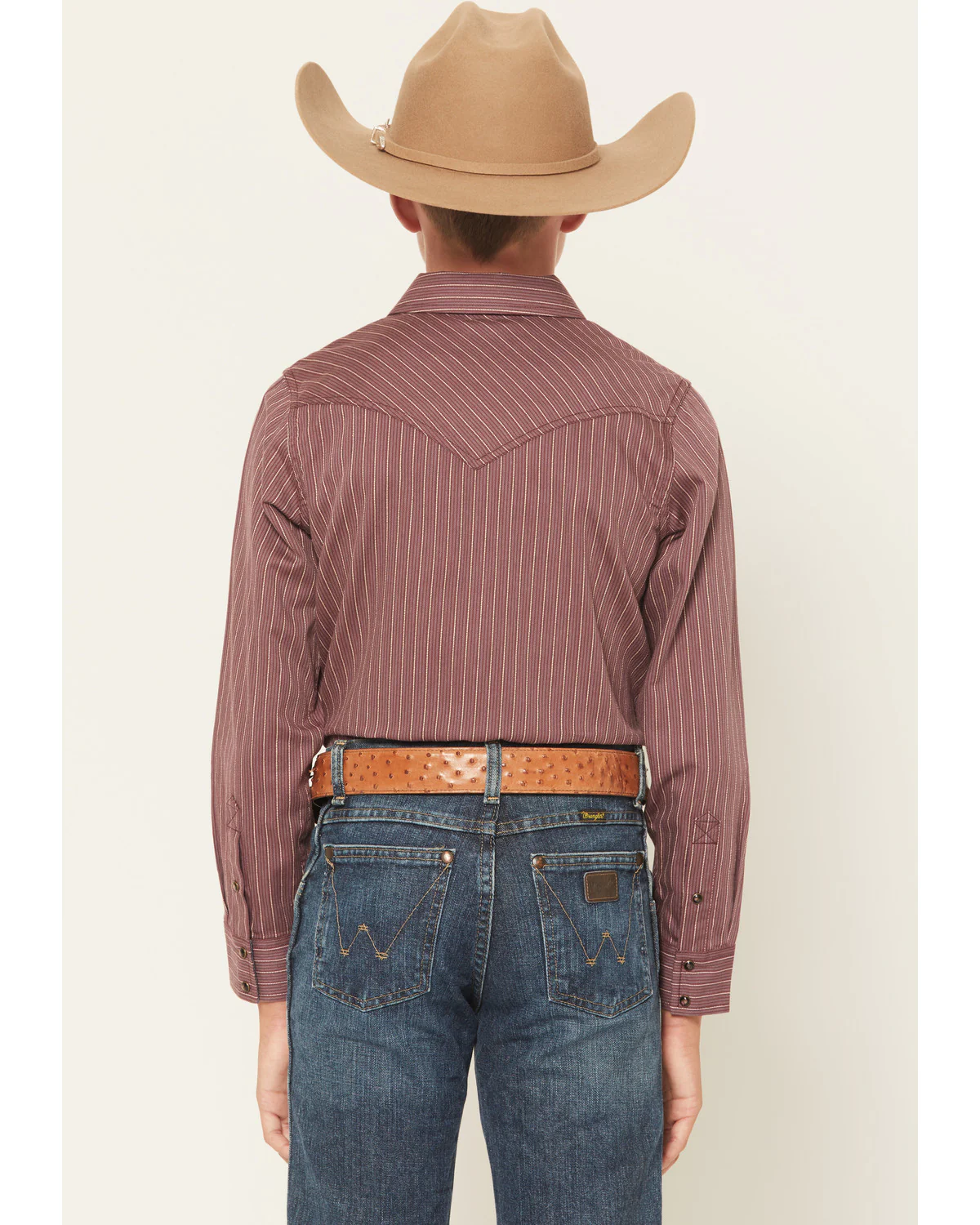 Cody James Boys' Everest Peak Striped Print Long Sleeve Snap Western Shirt - Image 4