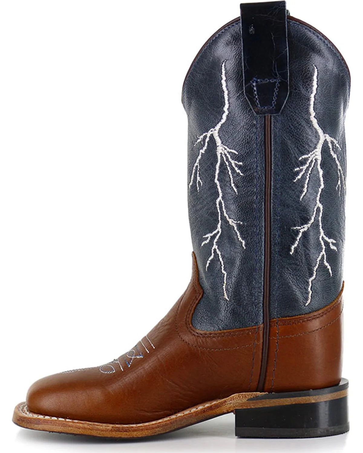 Cody James Boys' Lightening Embroidered Western Boots - Square Toe - Image 3