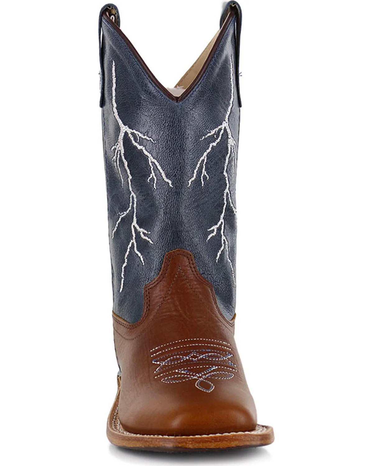 Cody James Boys' Lightening Embroidered Western Boots - Square Toe - Image 4