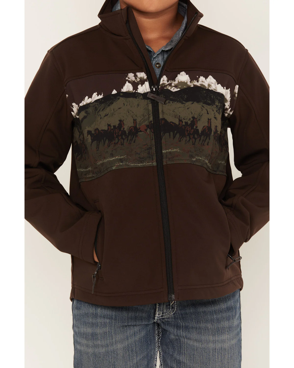 Cody James Boys' Western Scenic Print Softshell Jacket - Image 3
