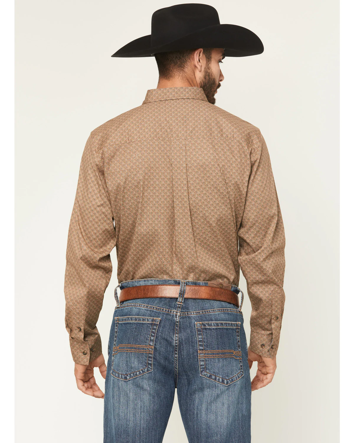 Cody James Men's Big Deal Geo Print Long Sleeve Button-Down Stretch Western Shirt - Image 4