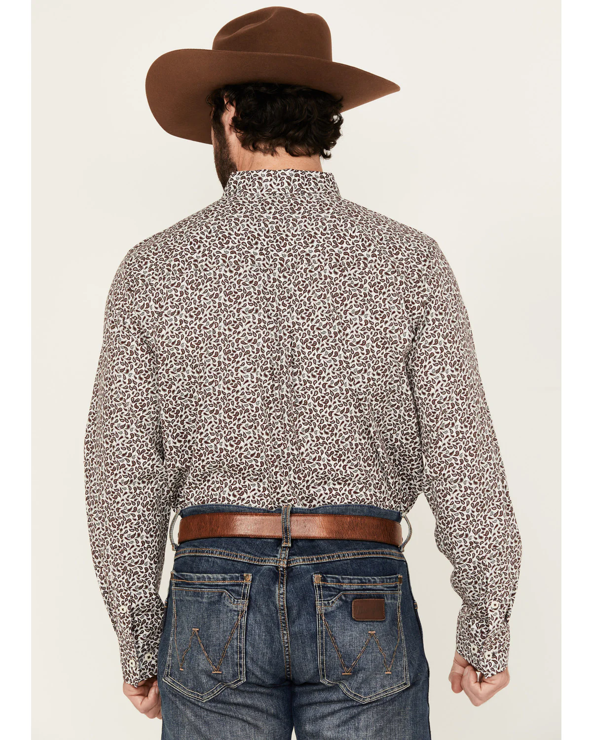 Cody James Men's Country Paisley Print Long Sleeve Button-Down Stretch Western Shirt - Image 4