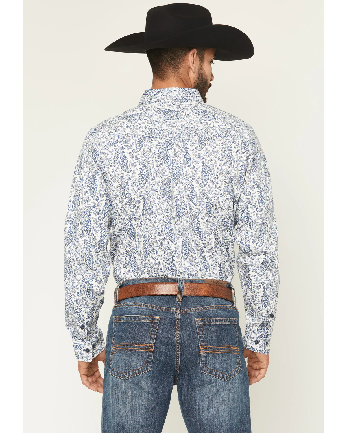 Cody James Men's Dagget 2.0 Paisley Print Long Sleeve Button-Down Stretch Western Shirt - Image 4