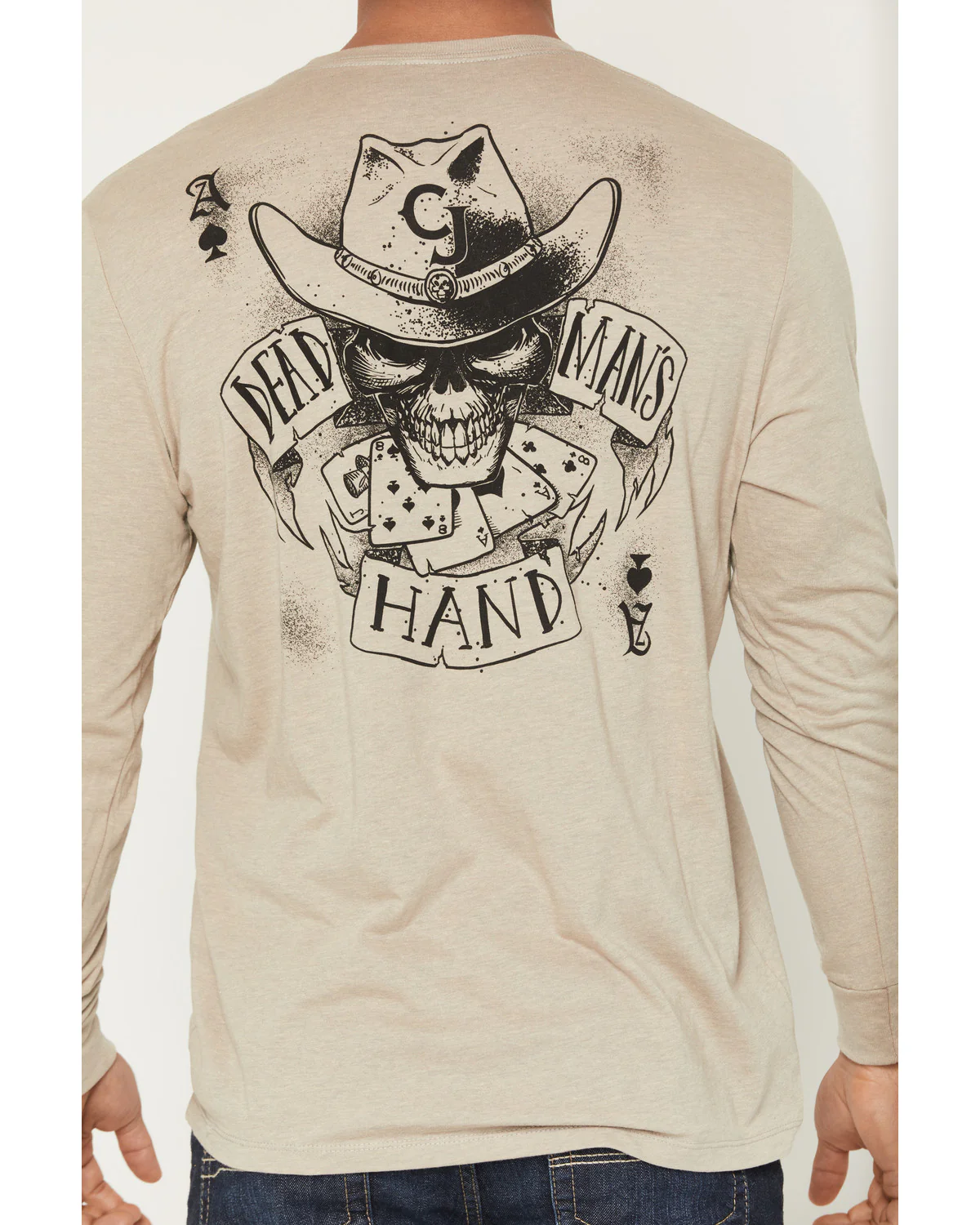 Cody James Men's Dead Man's Hand Long Sleeve Graphic T-Shirt - Image 4