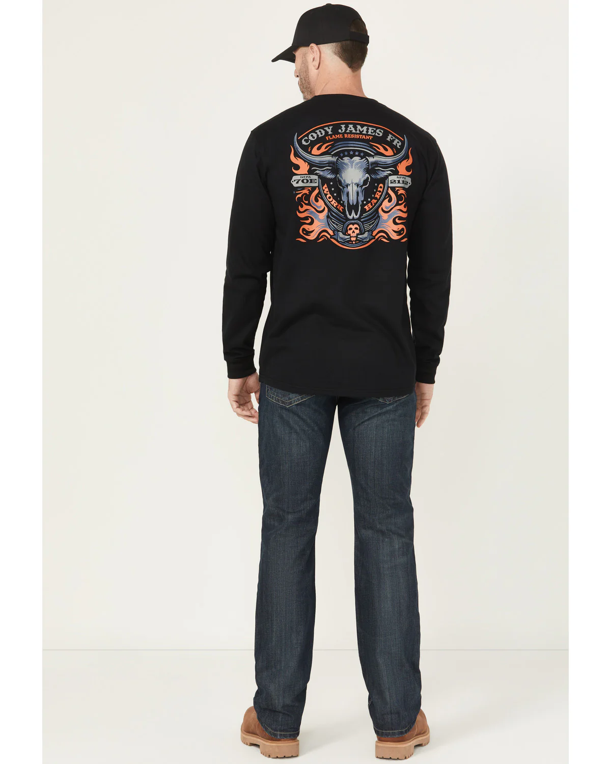 Cody James Men's FR Canter Dark Wash Straight Denim Jeans - Image 3