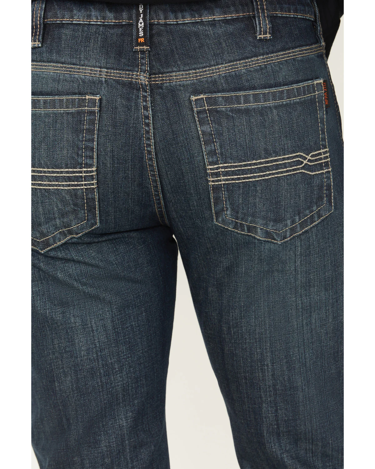 Cody James Men's FR Canter Dark Wash Straight Denim Jeans - Image 4