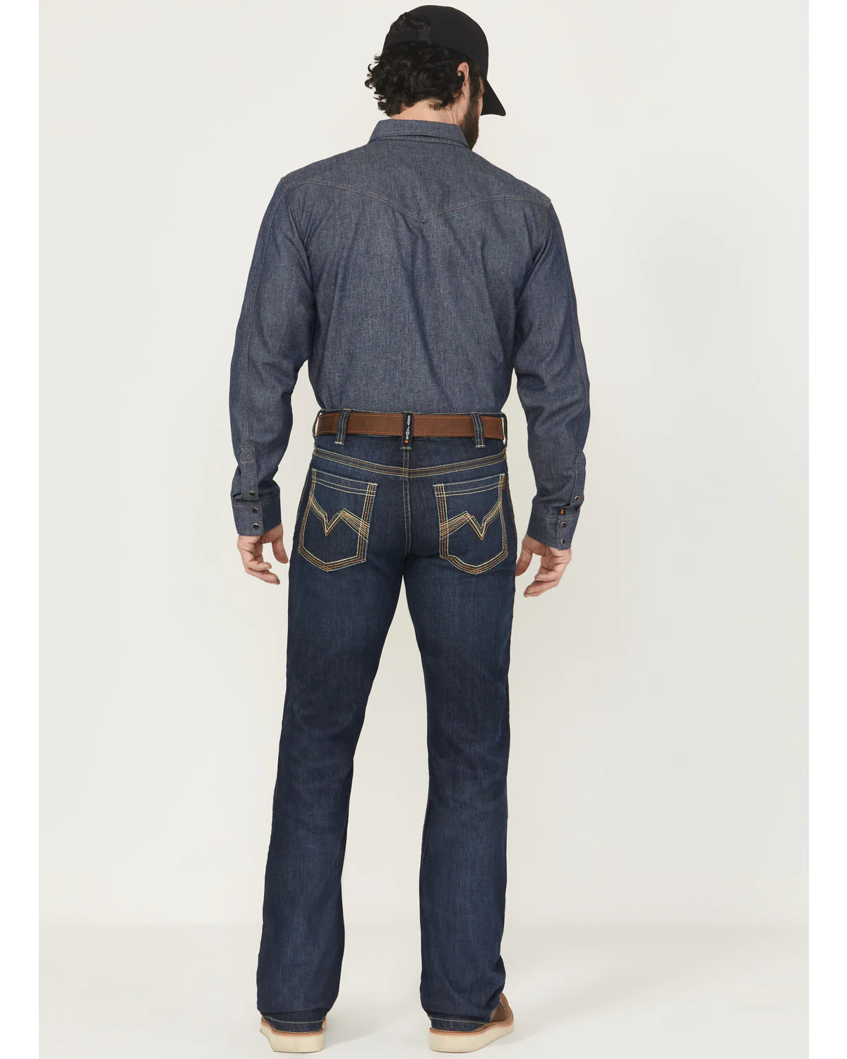 Cody James Men's FR Dark Wash Slim Bootcut Stretch Denim Work Jeans - Image 3