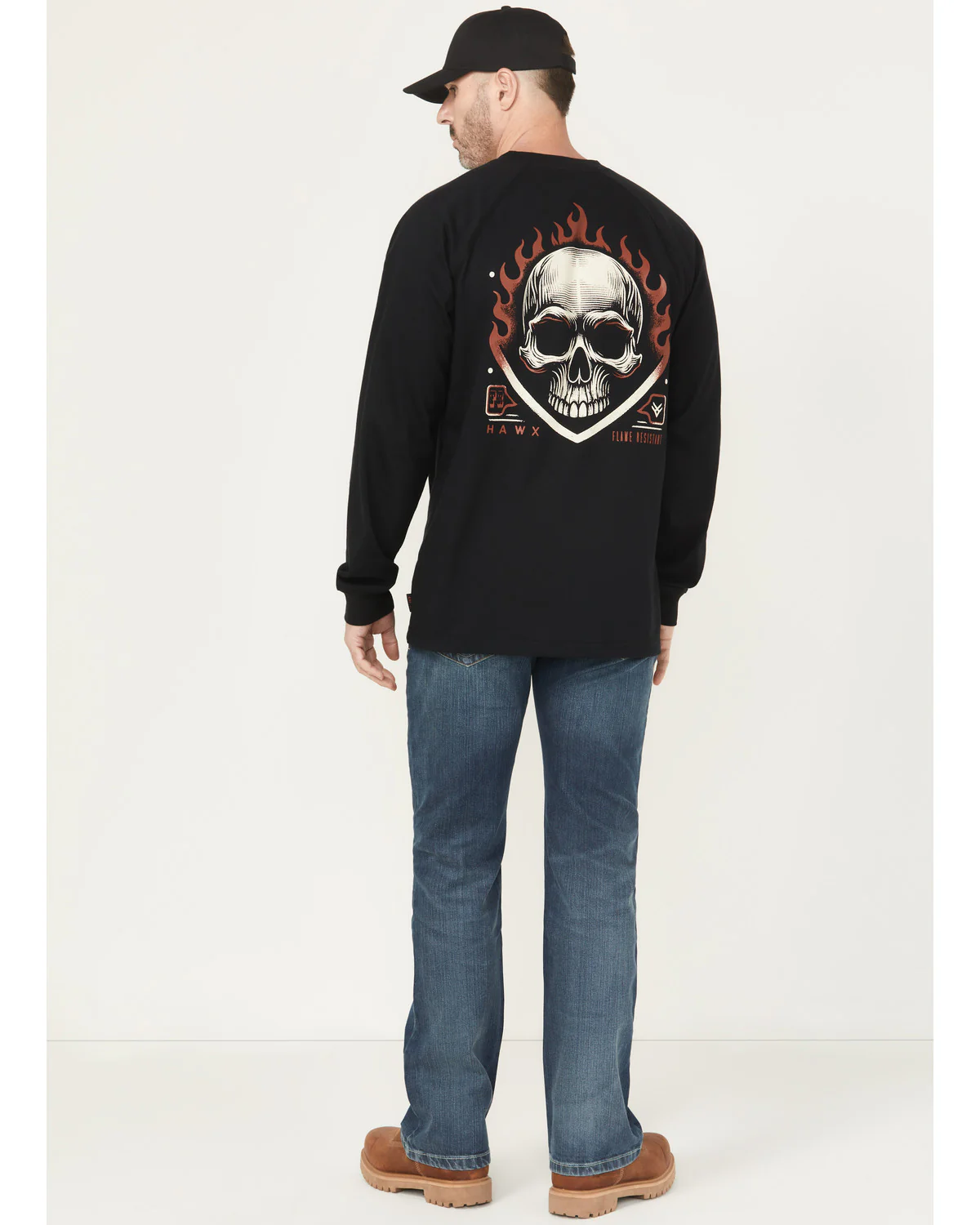 Cody James Men's FR Medium Wash Bozeman Bootcut Stretch Denim Work Jeans - Image 3