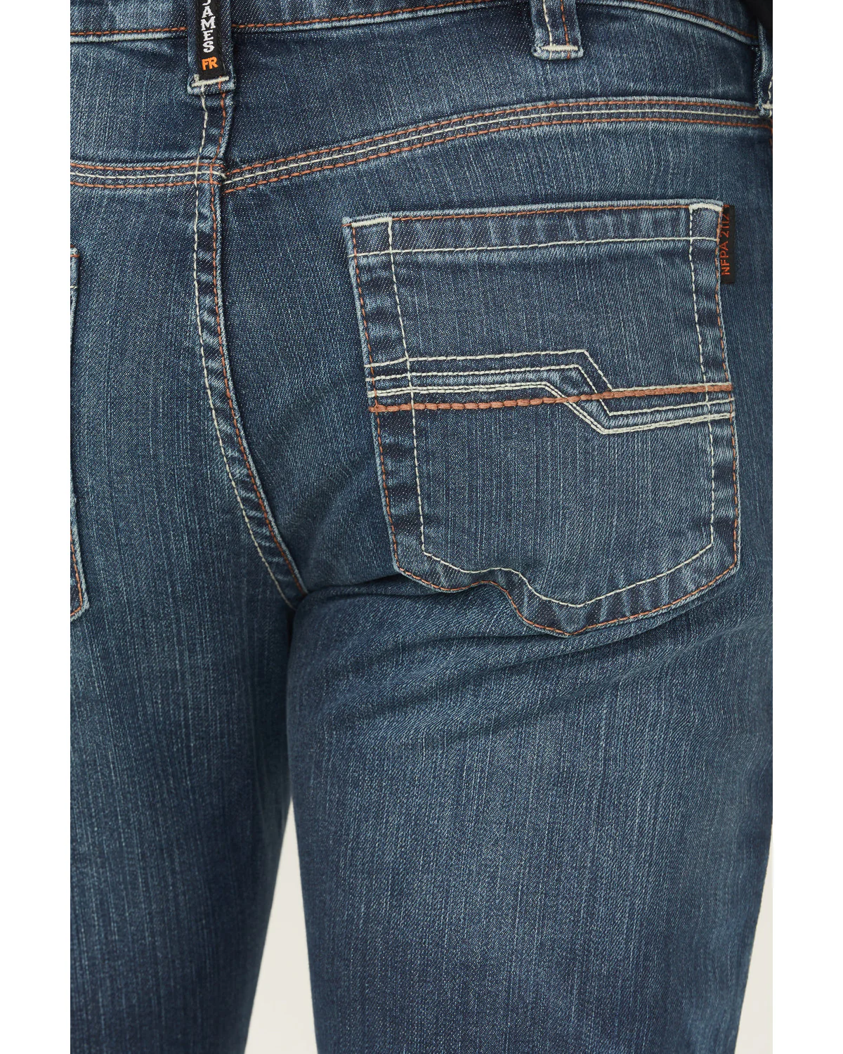 Cody James Men's FR Medium Wash Bozeman Bootcut Stretch Denim Work Jeans - Image 4