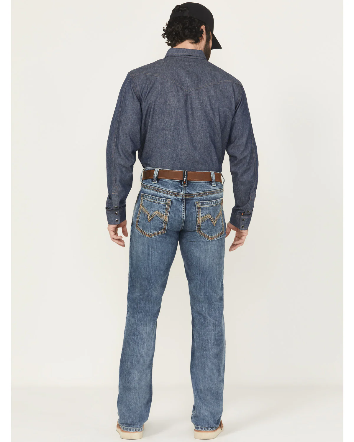 Cody James Men's FR Medium Wash Slim Bootcut Stretch Denim Work Jeans - Image 3