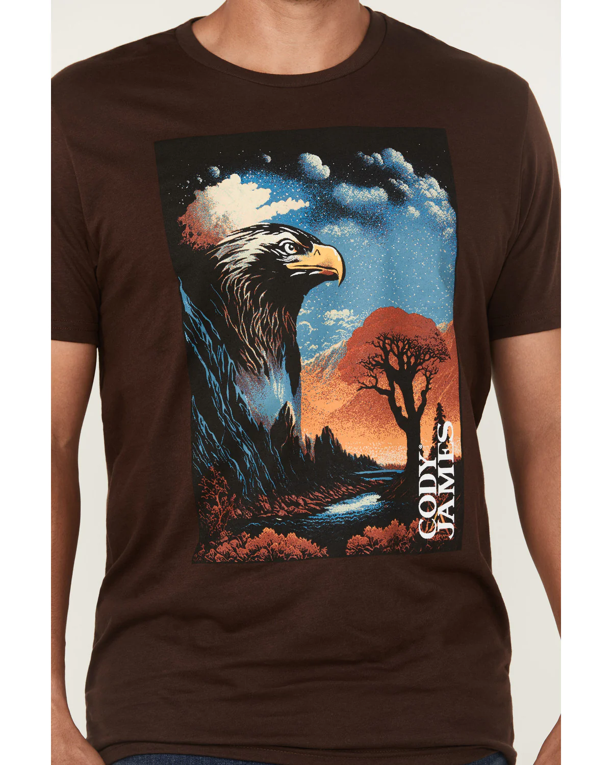 Cody James Men's Lookout Eagle Short Sleeve Graphic T-Shirt - Image 3