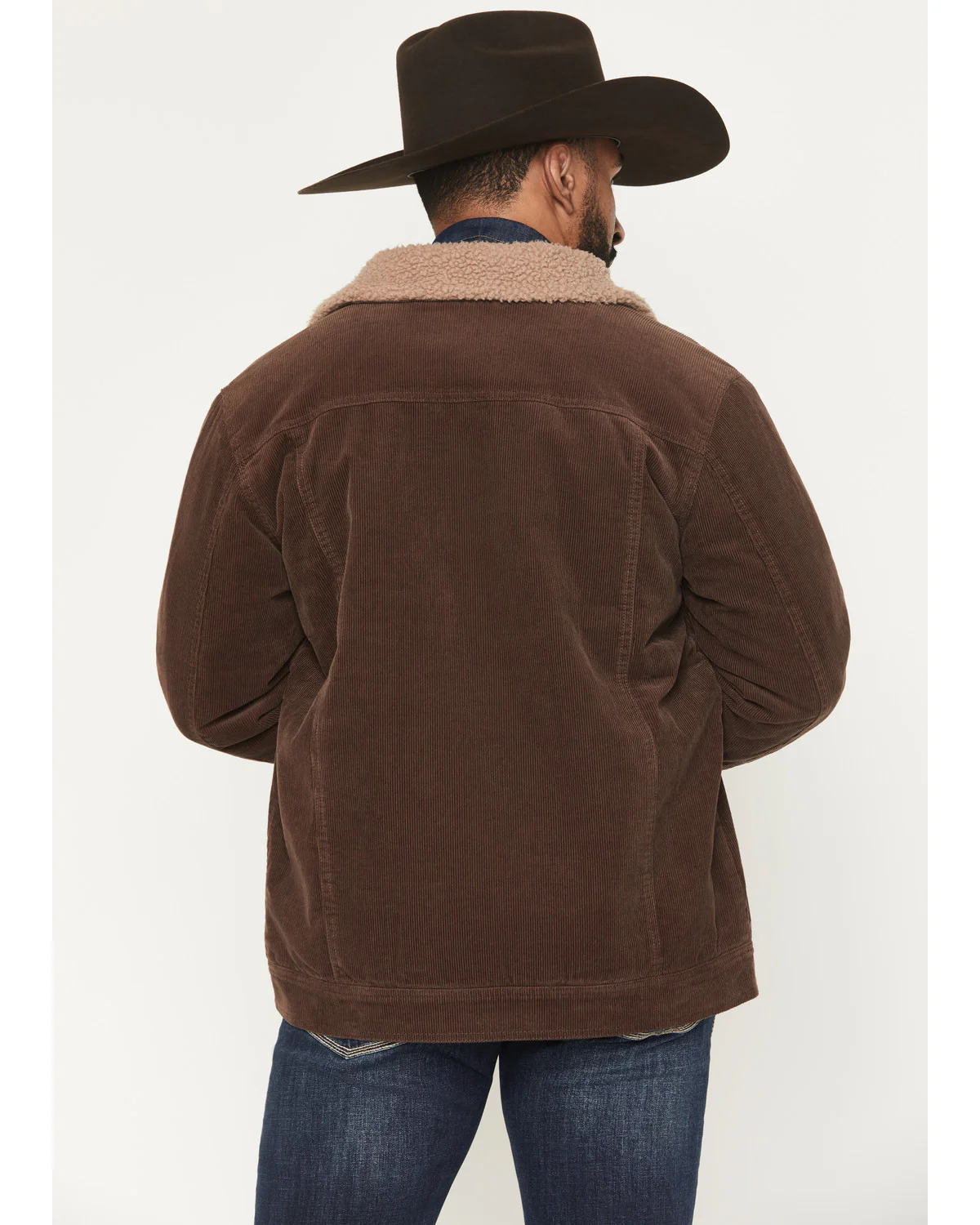 Cody James Men's Ozark Corduroy Sherpa Lined Heavyweight Trucker Jacket - Image 4