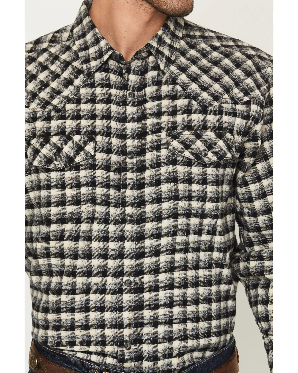 Cody James Men's Ozark Highlands Plaid Print Long Sleeve Snap Flannel Shirt - Image 3