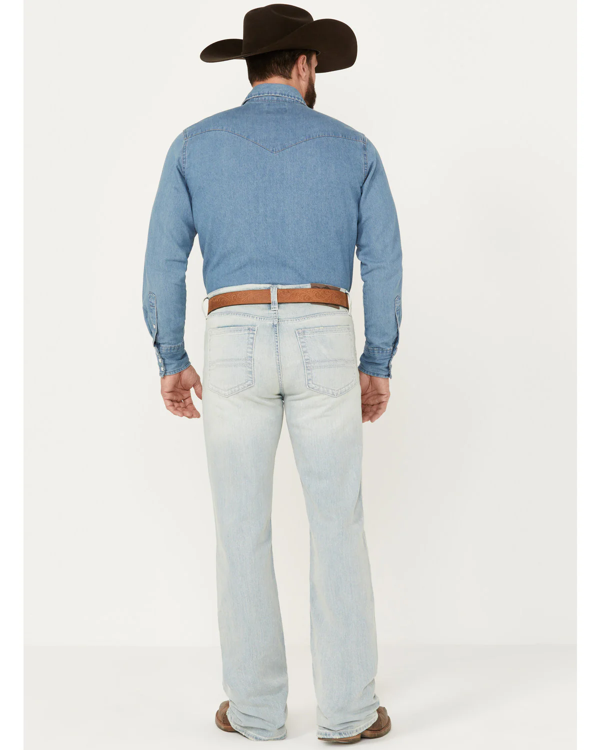 Cody James Men's Pioneer Wash Wyatt Slim Bootcut Stretch Denim Jeans - Image 3