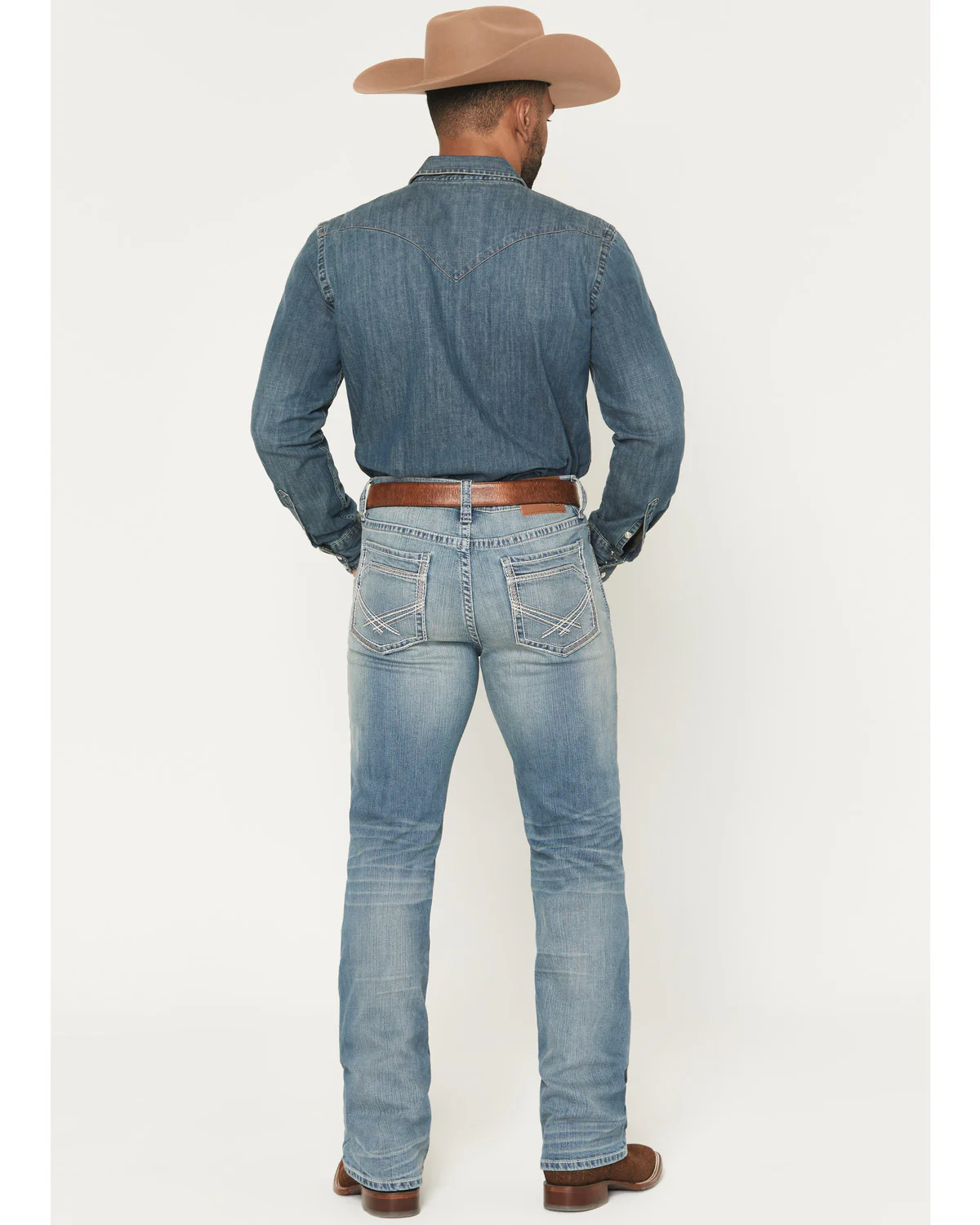 Cody James Men's Rattler Wash Wyatt Slim Bootcut Stretch Denim Jeans - Image 3