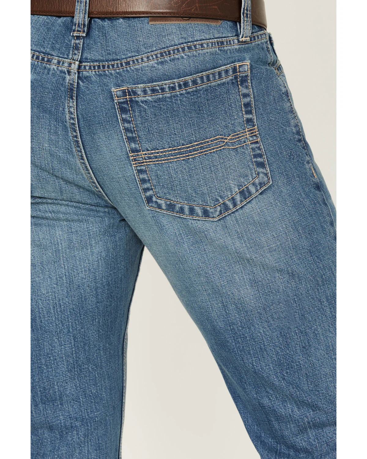Cody James Men's Roughstock Wash Jackson Slim Straight Rigid Denim Jeans - Image 4