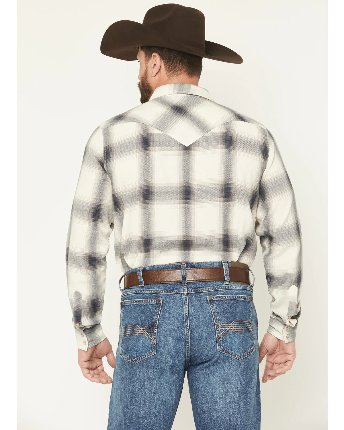 Cody James Men's Ruddiman Plaid Print Long Sleeve Snap Western Shirt - Image 4