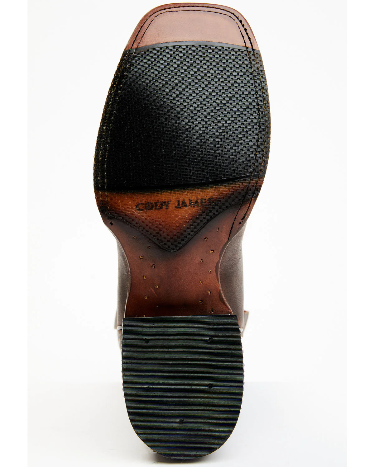 Cody James Men's Walnut Western Boots - Broad Square Toe - Image 7