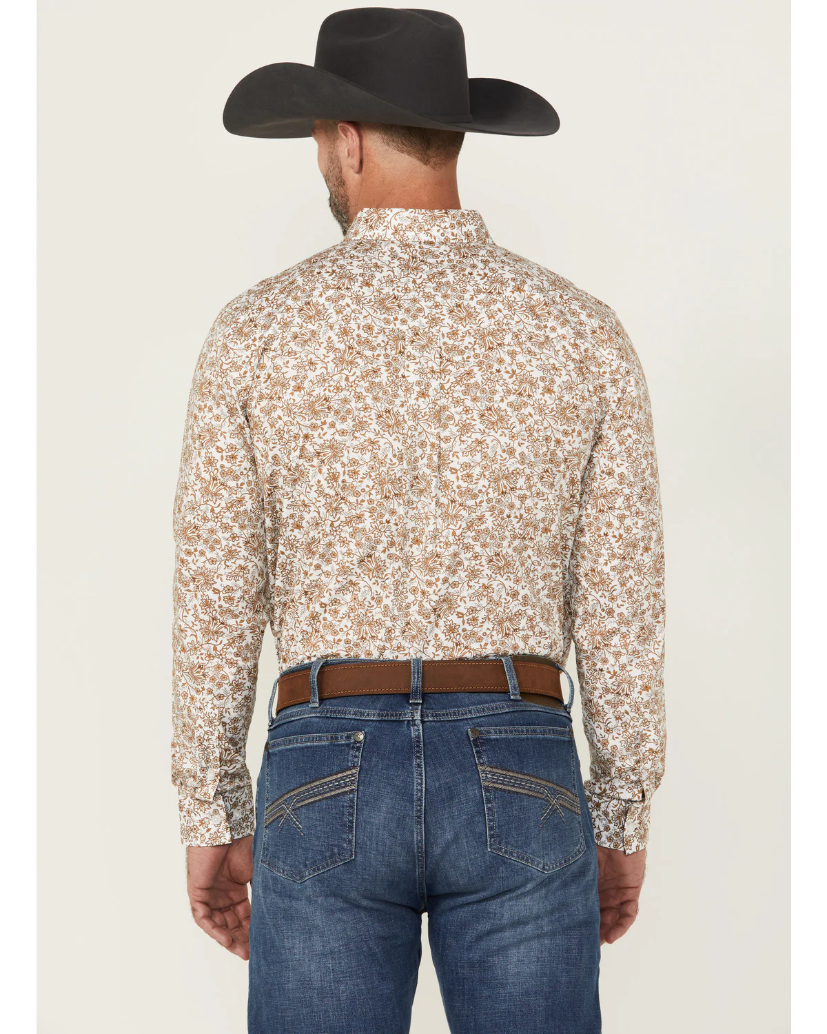 Cody James Men's Waylen Floral Print Long Sleeve Button-Down Stretch Western Shirt - Image 4