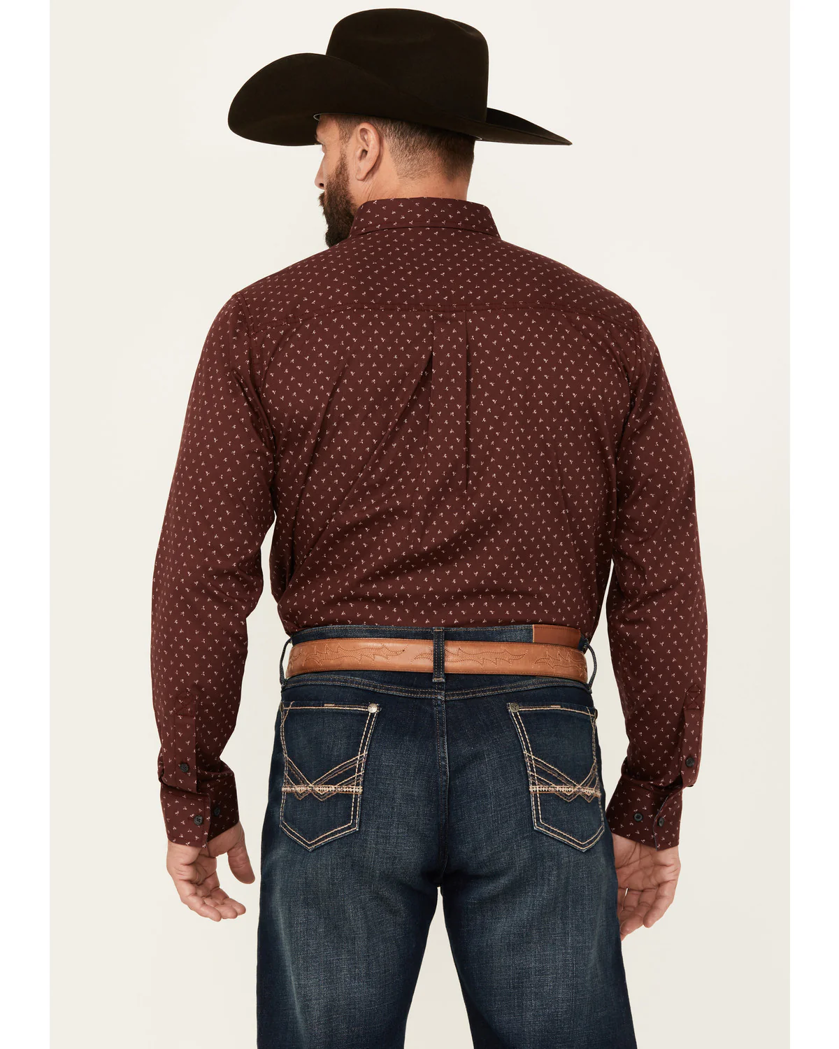 Cody James Men's Williams Mini Floral Print Long Sleeve Button-Down Stretch Western Shirt - Image 4