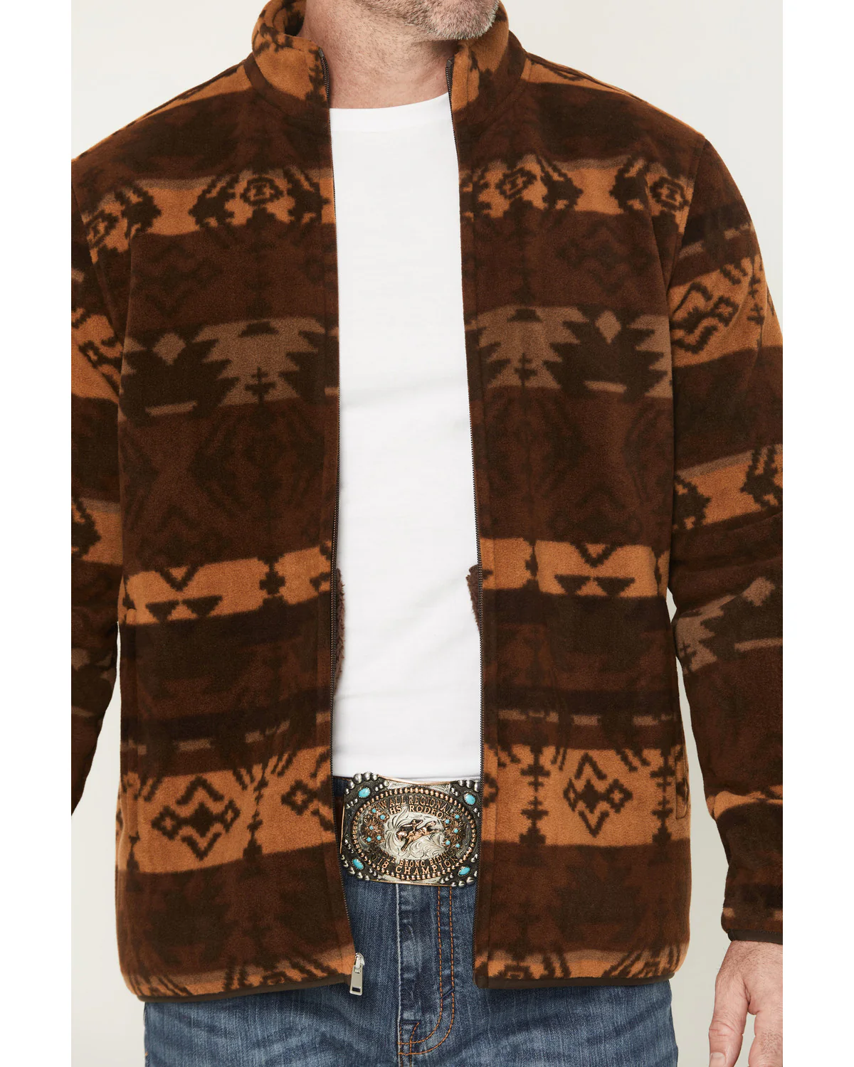 Cody James Men's Willows Southwestern Print Zip-Up Jacket - Image 3